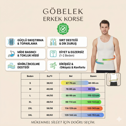 9800 No Shy Erkek Atlet Korse
